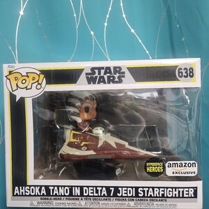 Ahsoka Tano in Delta 7 Jedi Starfighter Funko Pop!. # 638. Amazon Exclusive.